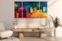 Wallity MXC08 Set de 3 Pinturas Decorativas en Lienzo Multicolor